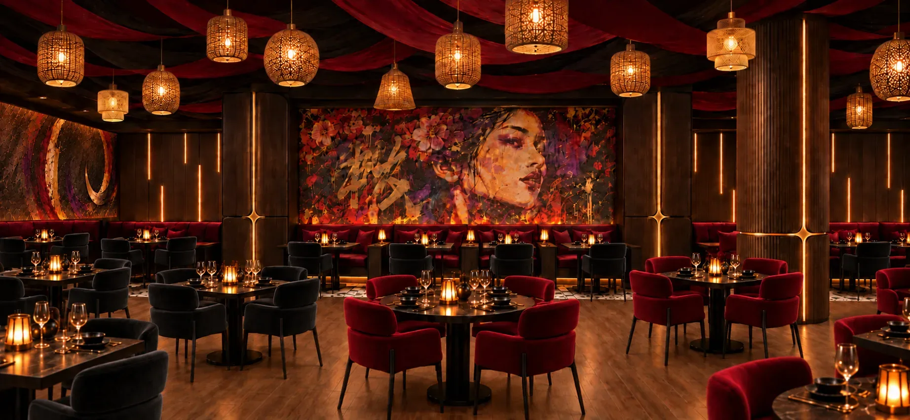 Hotel restaurant and rooftop lounge, Dubai 2
