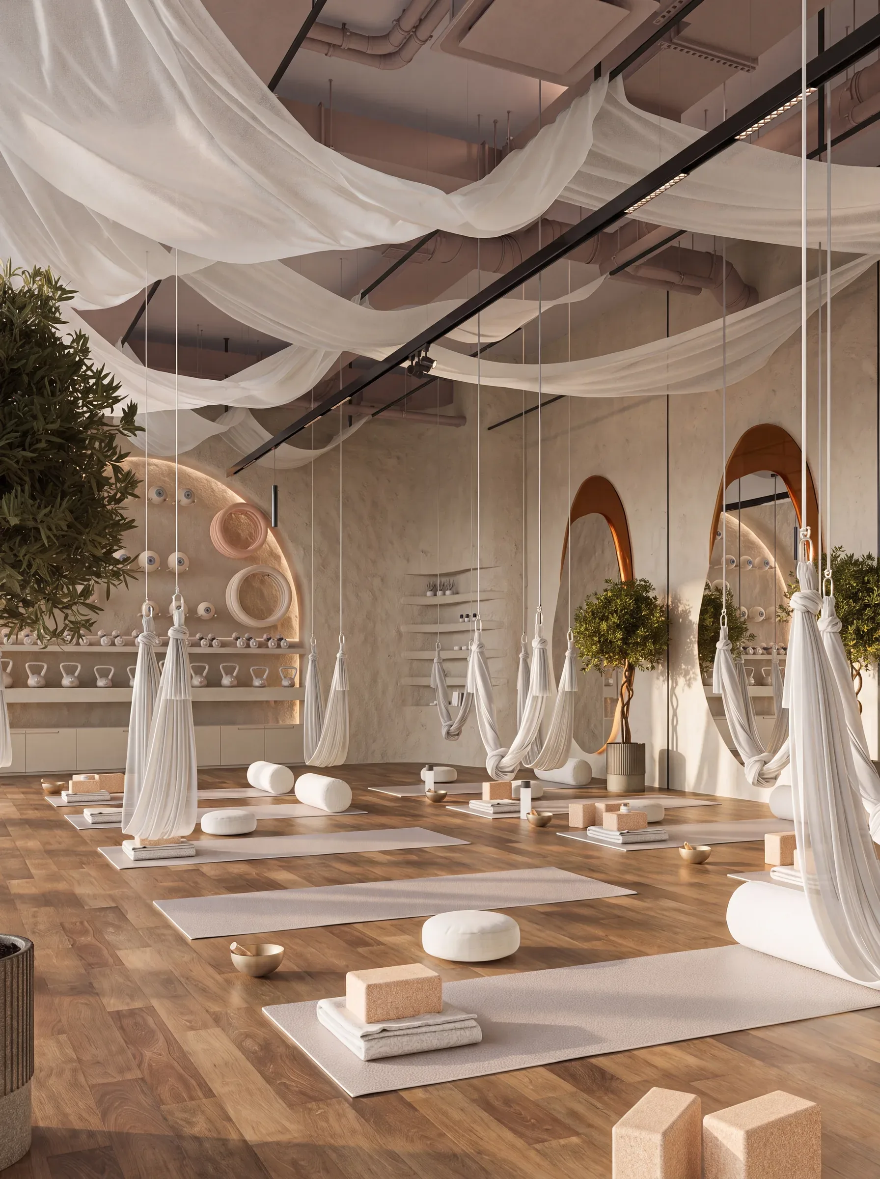 Aerial yoga hall, wellness studio in Abu Dhabi
